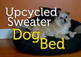 Upcycle an Old Sweater into a Dog Bed | DIY 